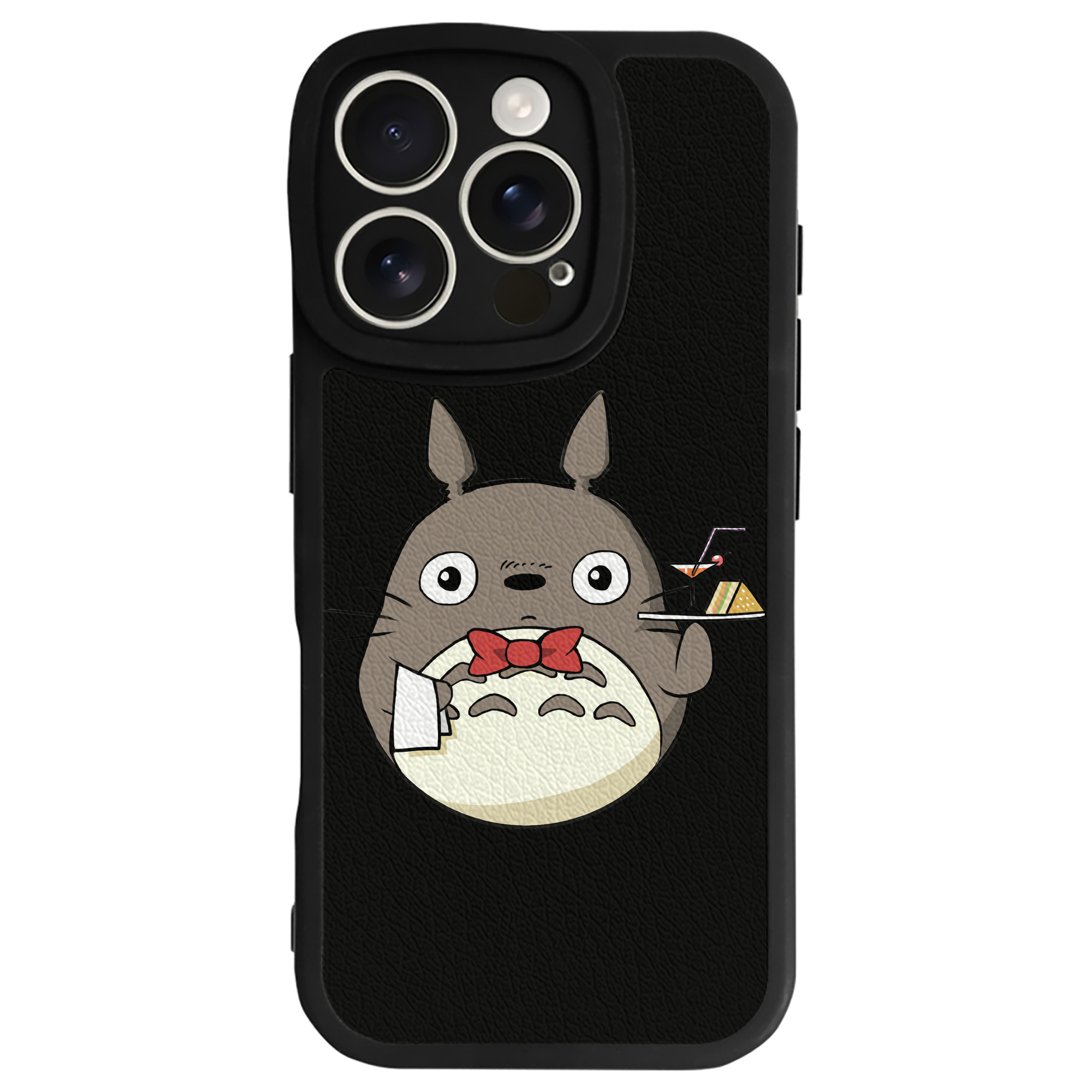 （画像用） となりのトトロ 草壁メイ 草壁サツキ My Neighbor Totoro Satsuki Kusakabe Mei Kusakabe 【iPhone 16シリーズ対応】シリコンスマホケース（レザー調） 材質：シリコン